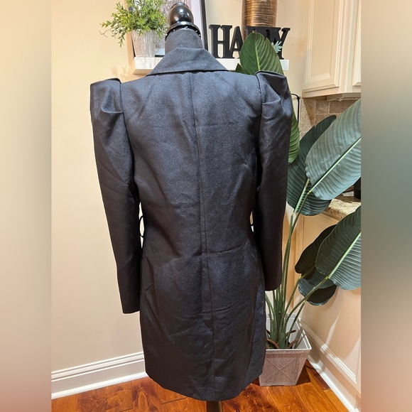 Express Double Breasted Puff Sleeve Blazer Dress Medium - Picture 6 of 7